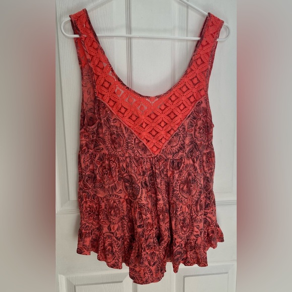 Free People Dorothy Print Babydoll Top, Size XS (oversized) - Picture 1 of 5